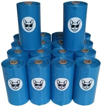 Buddy Bags Premium Dog Poop Bags, Unscented, Extra Thick & Strong, Bold “Open Here” Arrow, 18 Refill Rolls, 270 Earth Friendly Bags.