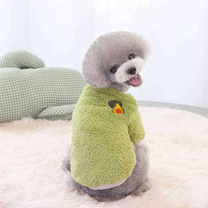 2 Pieces Dog Sweaters for Small Dogs Girl Sweater Winter Warm Puppy Clothes Fleece Chihuahua Sweater Cute X-Small Dog Clothes for Girls Cat Clothes XXL
