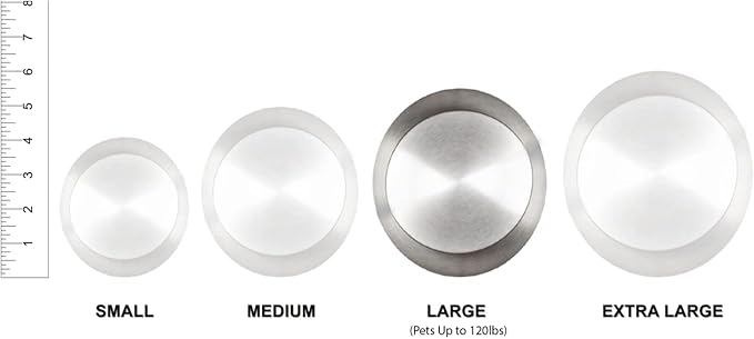 Ottillie Paws Elite Series Personalized Pet Urn for Dogs and Cats - Pet Memorial Urns with Custom Engraving (Brass, Horizontal, Pewter, Large)