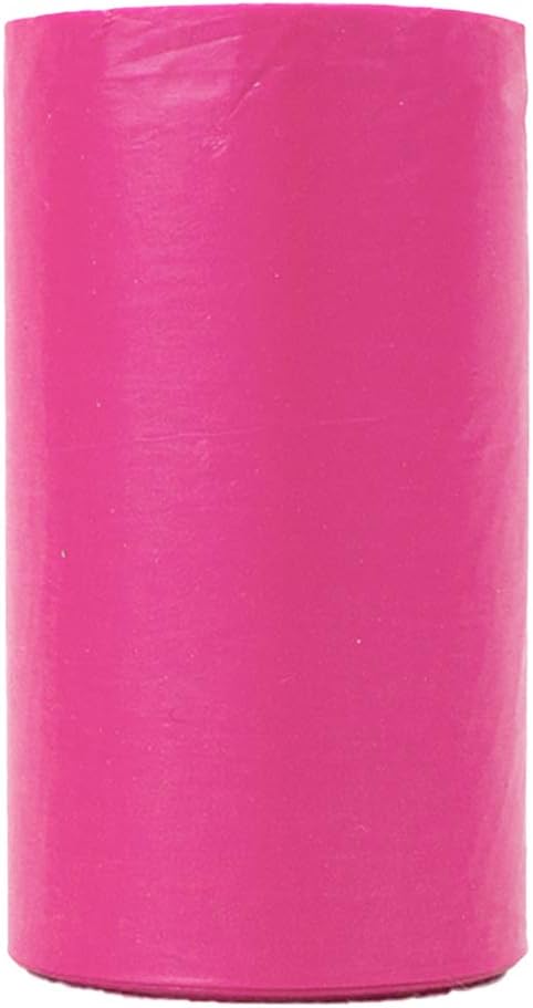 Downtown Pet Supply Poop Bags for Dogs with Dispenser, 180 Count - Leak-Proof Dog Waste Bags and Bone-Shaped Dog Poop Bags Holder for Leash - Pink, 12.5" x 8.5"