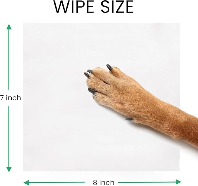 FPN Pet Wipes 240 Pcs – Unscented Bamboo Grooming Wipes for Dogs & Cats Cleaning – No Alcohol or No Harsh Chemicals – Soft – 7x8 in 60 x 4