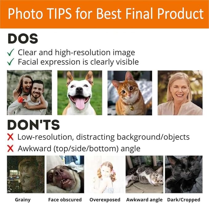 Personalized Dog Memorial Gifts for Loss of Dog, Custom Pet Memorial Stone with Photo Name Date, Stones for Dogs, Gift for Cat Lovers, Bereavement Sympathy Gift for Pet Lover, Quote 1