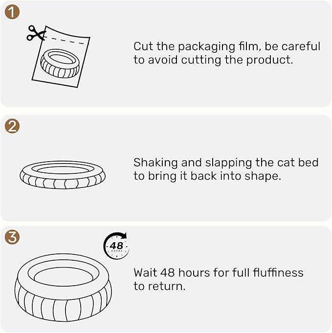 FUKUMARU Cat Bed, Corduroy Round Cat Beds for Indoor Cats, Washable Fluffy Pet Bed for Cats and Puppy, Soft Cute Small Dog Beds, Green