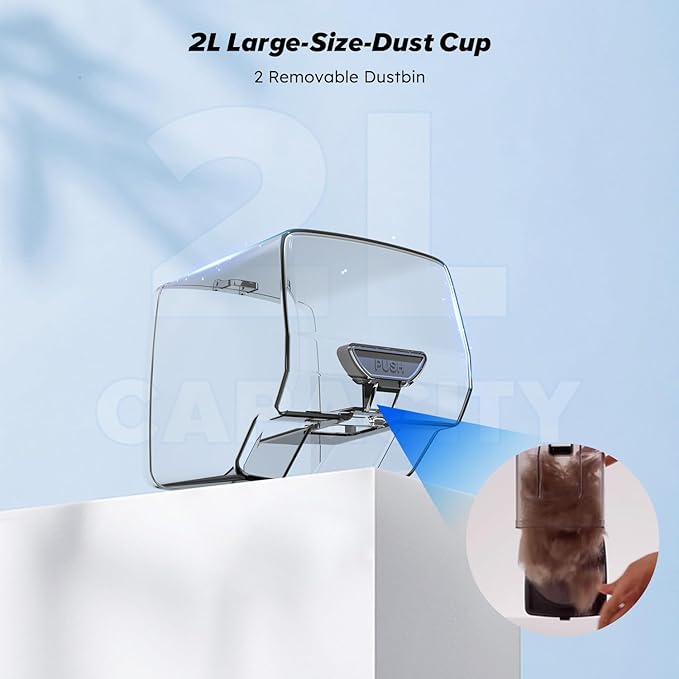 Dog Grooming Kit, Multi-Functional Hair Trimmer & Vacuum, 15KPa Powerful Suction, Stainless Steel, Low Noise, Adjustable Settings, Easy to Clean, Includes Clippers, Brush, Nail Trimmer