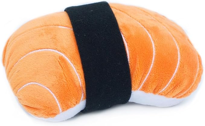 ZippyPaws NomNomz - Dog Squeaky Toys to Keep Them Busy, Funny Food Plush for Small & Medium Dogs, Cute Stuffed Puppy Toy, Pet Products, Gift for Dogs of All Breeds, Soft and Cuddly - Sushi