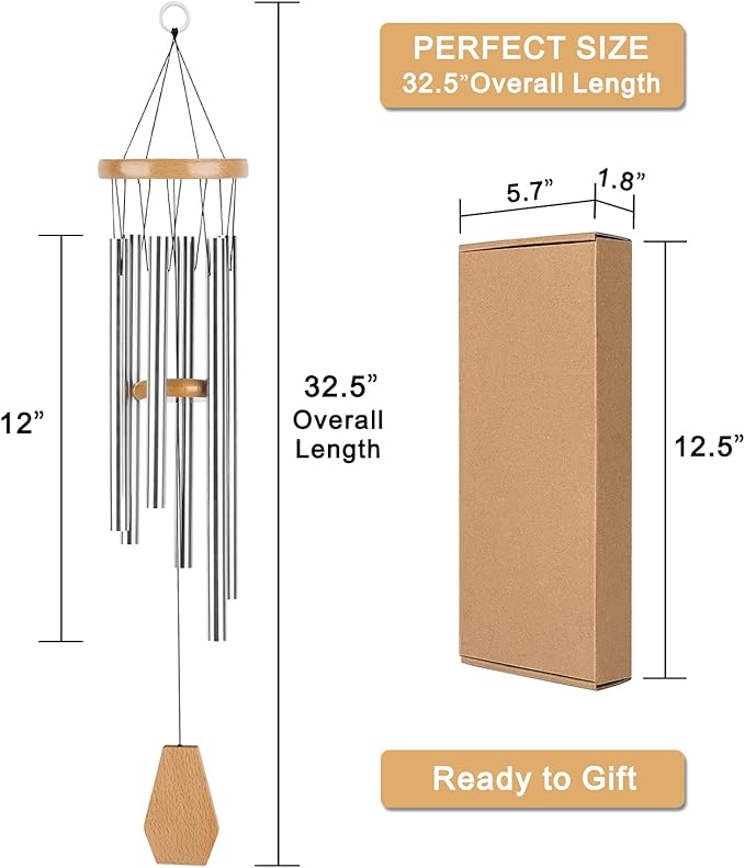 Dog Memorial Gifts Wind Chime, Memorial Gift for Loss of Pet Cat, Loss of Doggy Sympathy Gift, in Memory of Dog Cat Passing Away Remembrance Bereavement, Grieving Pet Owner