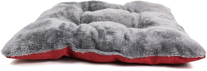 Winsterch Cat Bed Cave for Indoor Cats,Pet Tent Cave for Cats Small Dogs Kitten Bed with Removable Washable Cushion (18.5'' x 18.5'' x 15.8'', W-Red)