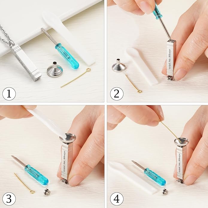 abooxiu Urn Necklace for Ashes Memorial Cremation Jewelry for Ashes Stainless Steel Ashes Jewelry Cube Ashes Necklace Bar Urn Pendant for Women Men