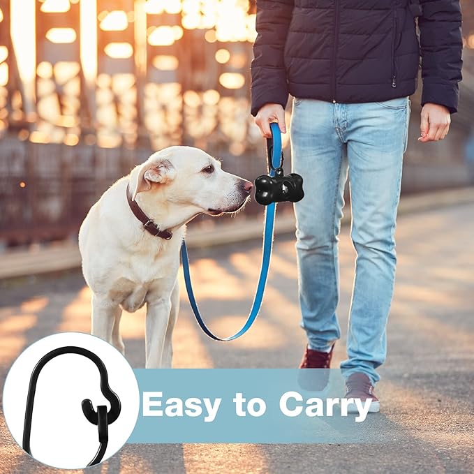 Teling 3000 Count Dog Poop Bags Pet Waste Bags for Poop with 3 Dispensers for Home, Outdoor, Puppy Walking, and Travel, 12 x 8.6 Inch(Black)