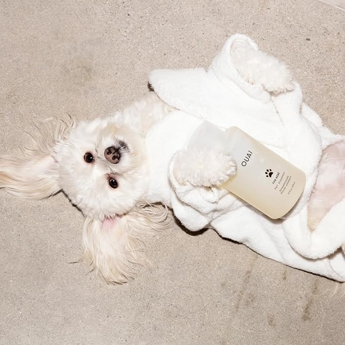 OUAI Fur Bébé Pet Shampoo, Mercer Street Scent - Dog Shampoo and Coat Wash for Hydrating, Cleansing and Adding Shine - Pet Supplies by OUAI (16 Fl Oz)