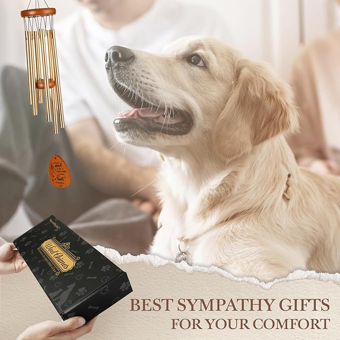SteadStyle Pet Memorial Gifts for Dogs, Dog Memorial, Pet Memorial Wind Chime, Loss of a Dog Sympathy Gift, in Memory of Dogs Cats Gifts,Remembrance Bereavement Gift 25.5 in