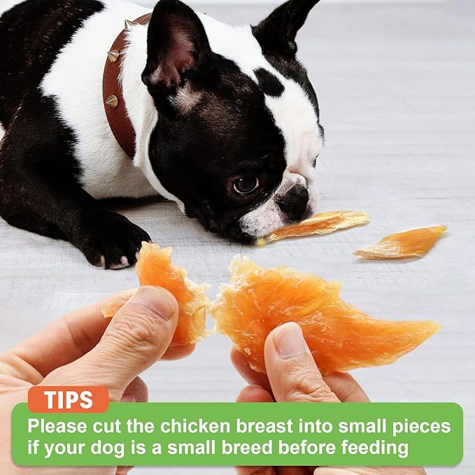 MON2SUN Chicken Jerky Dog Treats Made with Chicken Breast, High Protein & Grain Free, Training Treats for Small to Large Dogs (21 Ounce -Pack of 1)