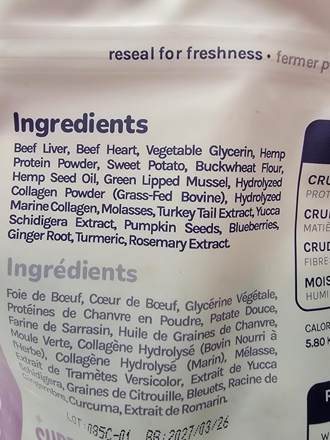 healthybud Hip and Joint Dog Treats - Glucosamine Soft Beef Liver Bites for Senior Dogs, Arthritis Support 14.1oz