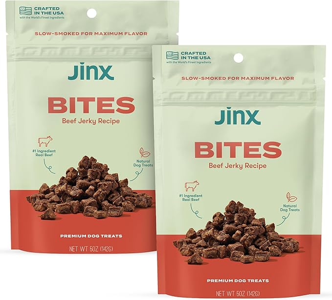 Jinx Soft Jerky Dog Treats Bundle - Beef Bites (2 Pack)