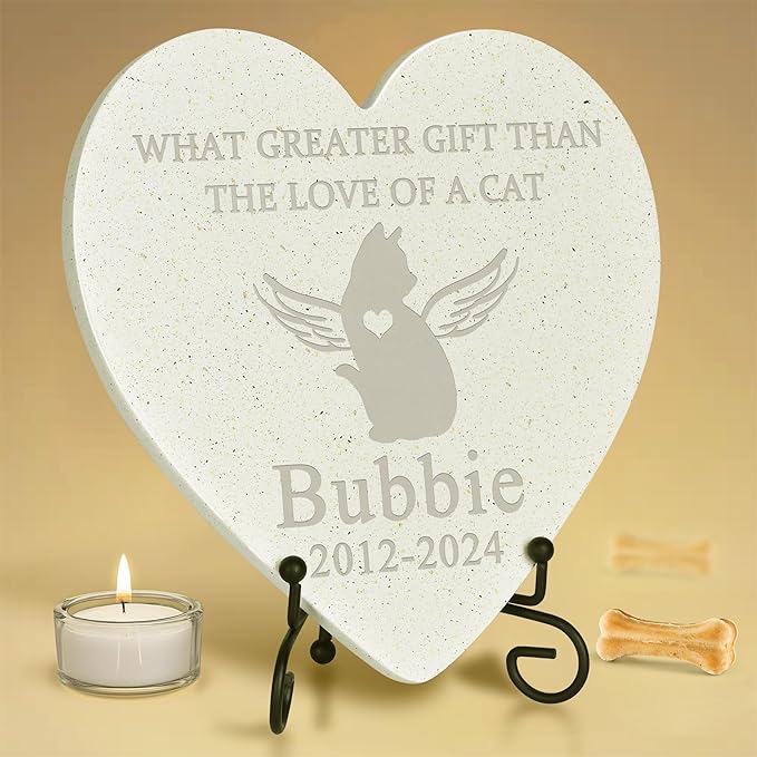 Personalized Pet Stone | Pet Memorial Stone | Cat Memorial Stone | Pet Memorial Gift | Pet Loss Gift | Pet Memorial | Cat Memorial | Cat Memorial | Loss of a Cat - Love of A Cat