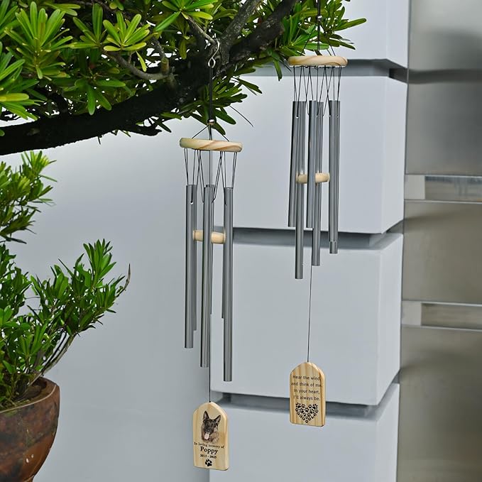 Dog Loss Wind Chimes, Loss of Pet Sympathy Gift Dog, Pet Memorial Gifts for Dogs, Dog Memorial Gifts, Dog Bereavement Gifts, Dog Remembrance Gifts, Dog Passed Away Gift, in Memory of Dog