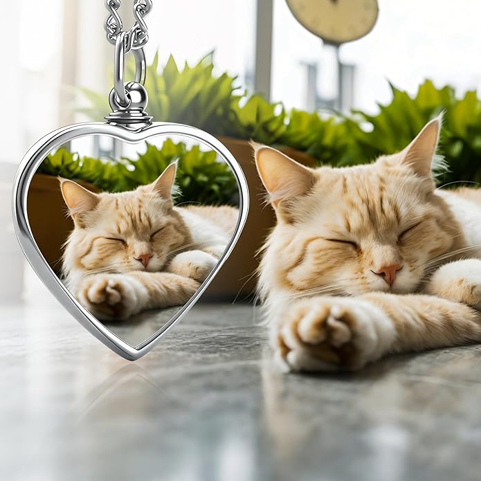 Custom Pet Necklace, Personalized Dogs Necklaces for Women, Dogs Remembrance Jewelry, Picture Necklace Personalized Photo, Customized Dog Memorial Gifts for Loss of Dog