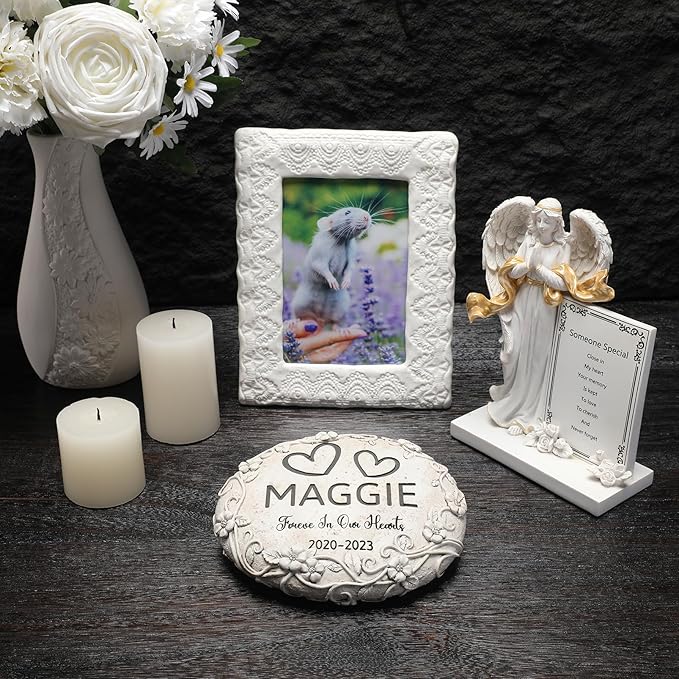 Personalized Rat Memorial Stone, Pet Grave Markers Rat, Rat Headstone, Rat Tombstone, Rat Gravestone, Rat Memorial Gifts