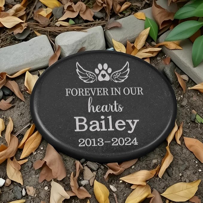 Personalized Pet Memorial Stones, Dog Memorial Stone, Cat Memorial Gifts for Loss of Cat, Pet Memorial Gifts for Dogs, Pet Lost Gifts, Pet Garden Memorial