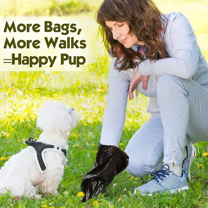 Biodegradable Dog Poop Bag 1080 Counts, Large Dog Waste Bags With 1 Free Dispenser, Leak Proof Pet Waste Disposal Refill Bags (Scented)