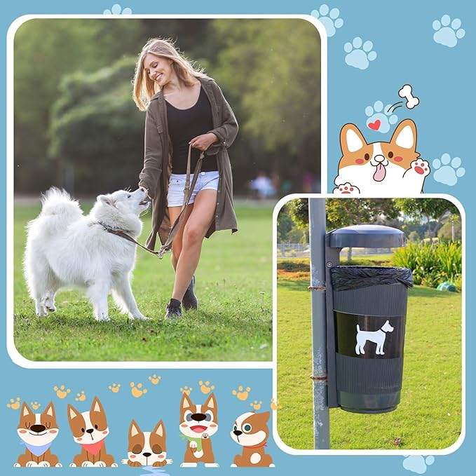 150 Pcs Dog Waste Bags Dog Poop Large Leak Proof Bags 26"x 33" pet Waste Station Can Liners Heavy Duty Pet trash Bin Liner Bag for Walking Poop Station Dispensers, 3 Rolls of 50(Black)