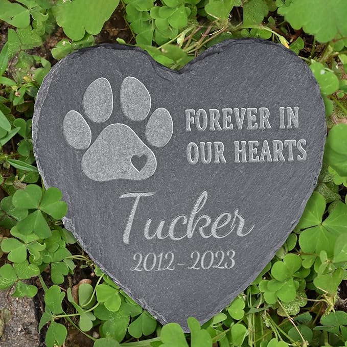 Loss of Dog Memorial Gifts - Personalized Dog Memorial Stones - Sympathy Tombstone for Loss of Pet - Bereavement Remembrance Condolence Gifts