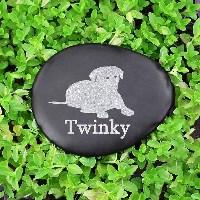Personalized Pet Memorial Stone for Dog - in Memory of Dog Gifts - Pet Memorial Gifts - Loss of Dog Sympathy Gifts - Personalized Dog Memorial Gifts for Loss of Dog - Dog Grave Markers