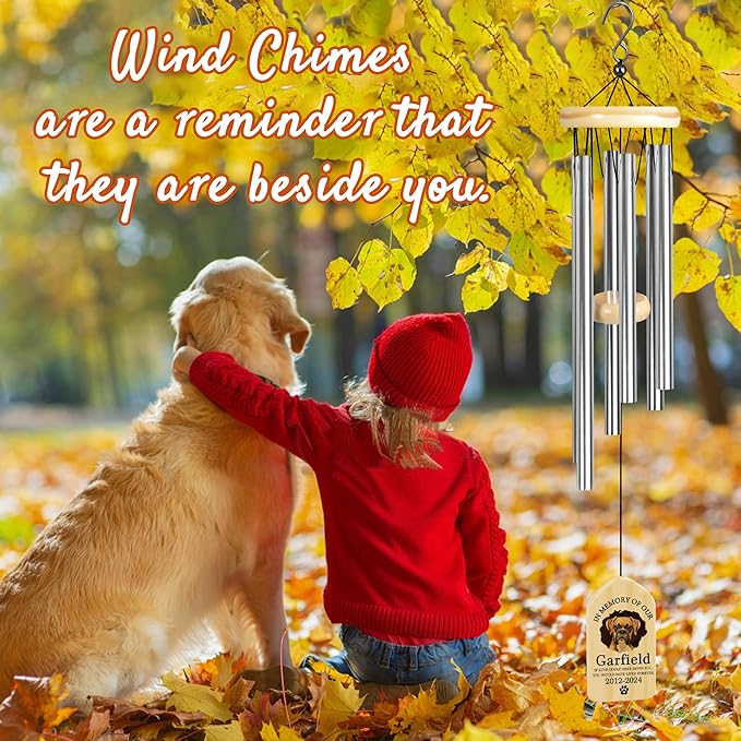 Pet Memorial Gifts, Personalized Pet Memorial Wind Chimes, Pet Loss Gifts, Dog Memorial Gifts for Loss of Dog, Pet Loss Sympathy Gift, Pet Remembrance Gift, in Memory of Pet - Have Lived Forever