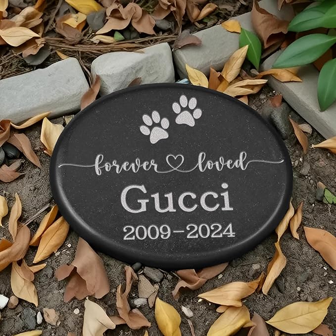 Pet Memorial Stones, Forever in Memory of Pet, Dog Memorial Gifts for Loss of Dog, Sympathy Gift for Loss of Pet, Pet Memorial Gifts, Dog Grave Markers