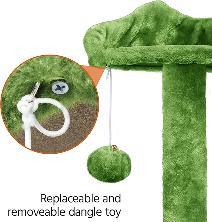 Yaheetech Cat Tree - 54in Tower with Condo, Scratching Posts & Balls, Perfect for Kittens