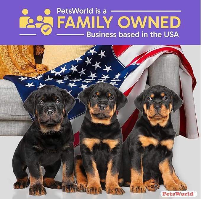 PETSWORLD Pet Wipes for Dogs & Cats, Unscented, Hypoallergenic, Chemical-Free, Biodegradable (98%), Thick & Durable, Textured Grooming Wipes (Unscented, 50 Count)