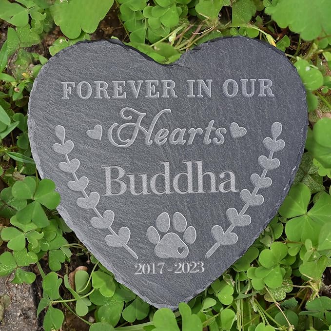 Pet Memorial Stones for Loss of Dog - Personalized Loss of Dog Sympathy Gifts - Memorial Gifts for Pet Lost - Personalized Pet Grave Markers - Dog Memorial Tombstone