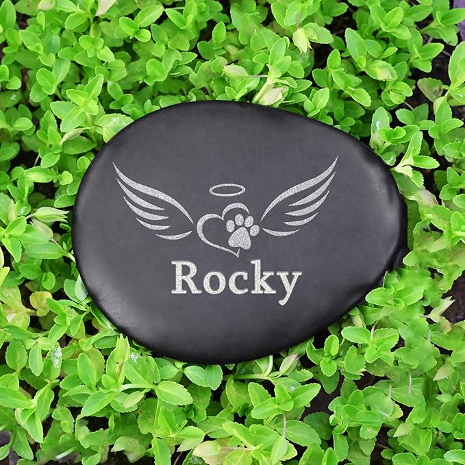 Personalized Pet Memorial Stones for Dogs - Pet Memorial Gifts for Dogs - Sympathy Gifts for Loss of Pet Dog - Dog Passed Away Gift - Cat Memorial Gifts for Loss of Cat - Pet Bereavement Gifts
