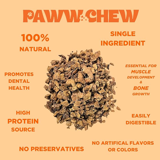 Beef Lung Dog Treats, 100% Natural, Single Ingredient, (1 Pound) Made in The USA, Dried & Dehydrated, High Protein, High Value Dog Training Treats, Grain Free, Low-Odor Free for All Breeds