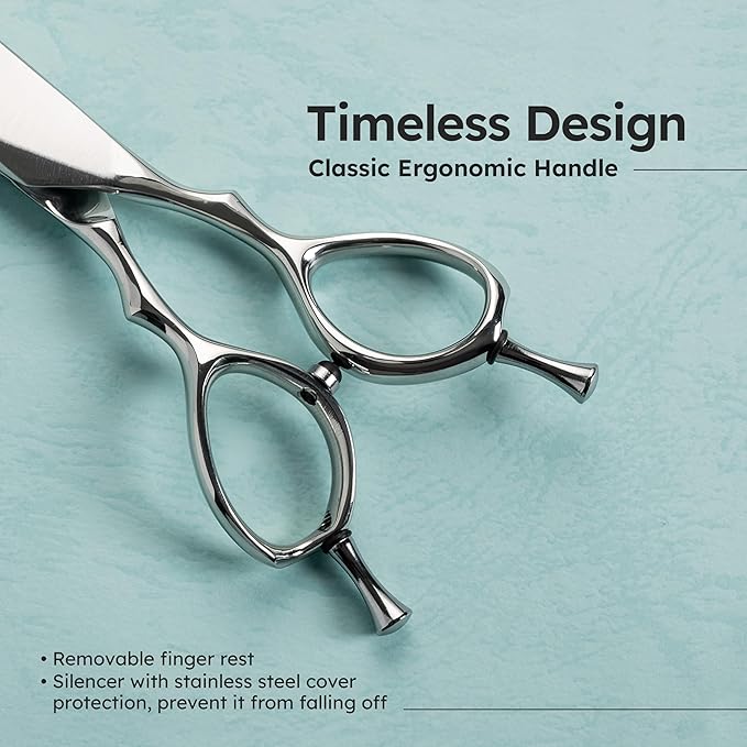8” Dog Grooming Chunker Scissors – VG10 Japanese Steel Professional Pet Shears for Cats & Dogs | Clean Cut & Precise Trimming | Lightweight, Ergonomic, Handcrafted | Thinning Rate 60-70% | K9 Shears