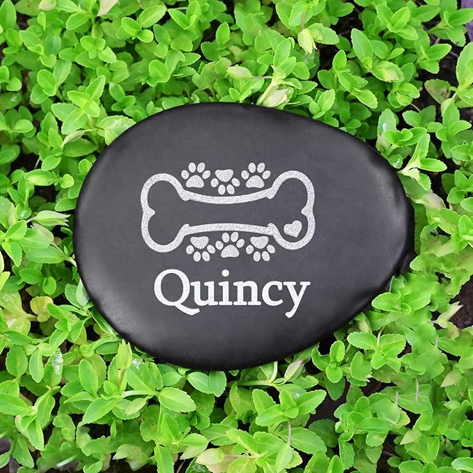 Personalized Pet Memorial Stone for Dogs - Loss Dog Sympathy Gifts - Cat Memorial Gifts - Remembrance Gifts for Loss of Pet - Pet Memorial Gifts - Dog Bereavement Gifts - Pet Loss Gifts