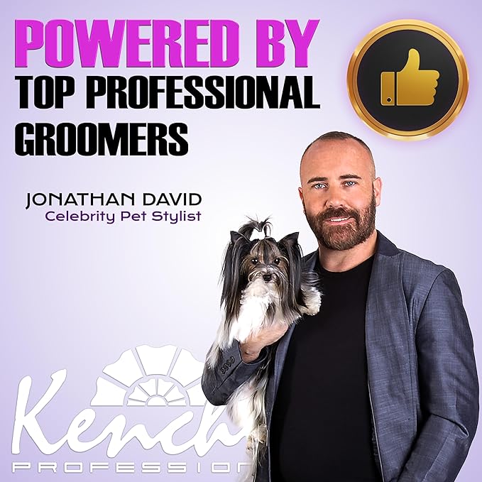 Kenchii Flash Dog Clippers for Grooming - 4-in-1 Digital Cordless Dog Grooming Clippers - Precision Pet Grooming Trim, Shape, and Style Effortlessly, White