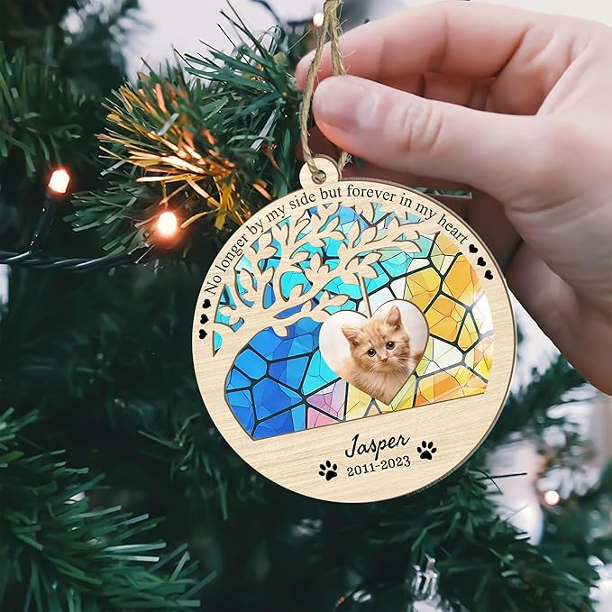 Personalized cat Memorial Gifts, Loss of cat Christmas Ornament, pet Lovers Gifts