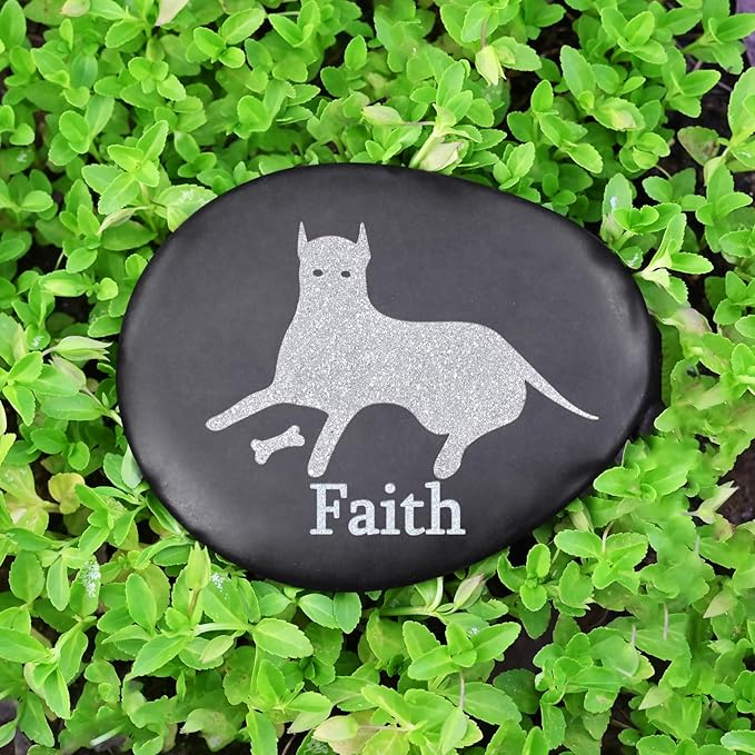 Personalized Memorial Stones for Pets - Dog Sympathy Gifts - Pet Memorial Gifts - Bereavement Gifts for Loss of Pet Dog - Personalized Dog Memorial Stone - Pet Loss Gifts - Dog Memorial Gifts