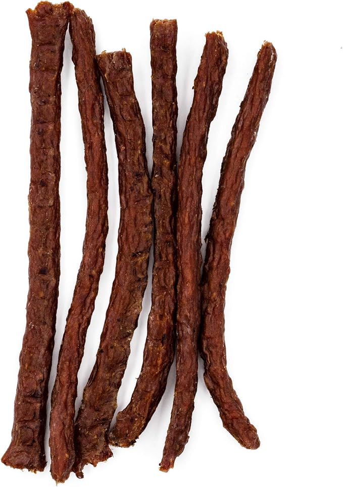 Flourish Pets Angus Beef Jerky Sticks, Dog Treats, Healthy Training Chews (1 Pound)