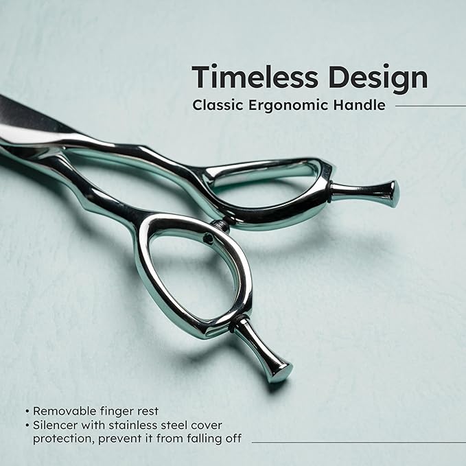 8” Dog Grooming Scissors|VG10 Japanese Steel Professional Pet Grooming Shears for Cats & Dogs|Clean Cut & Precise Trimming|Lightweight Ergonomic Handcrafted Design|K9 Shears