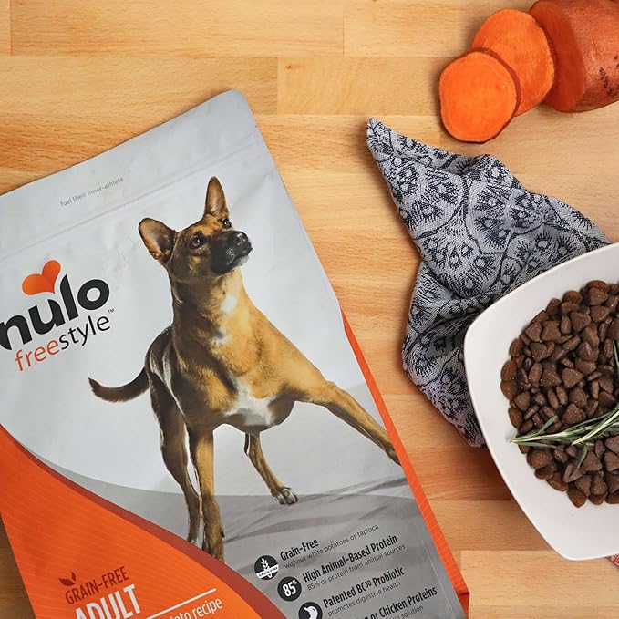 Nulo Freestyle Adult Dog Food, Premium All Natural Grain-Free Dry Small Kibble Dog Food, with BC30 Probiotic for Healthy Digestion, and High Animal-Based Protein with no Chicken or Egg Alternatives