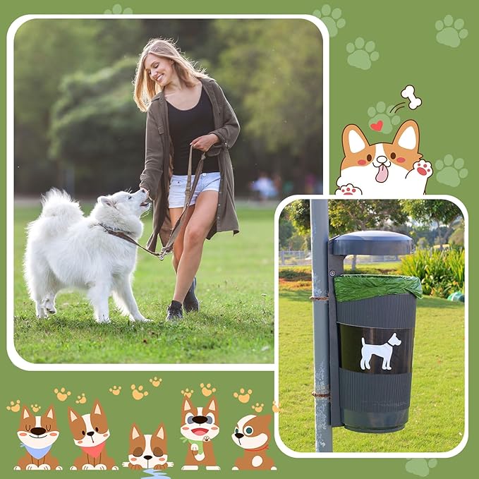 150 Pcs Dog Waste Bags Dog Poop Large Leak Proof Bags 26"x 33" pet Waste Station Can Liners Heavy Duty Pet trash Bin Liner Bag for Walking Poop Station Dispensers, 3 Rolls of 50(Green)
