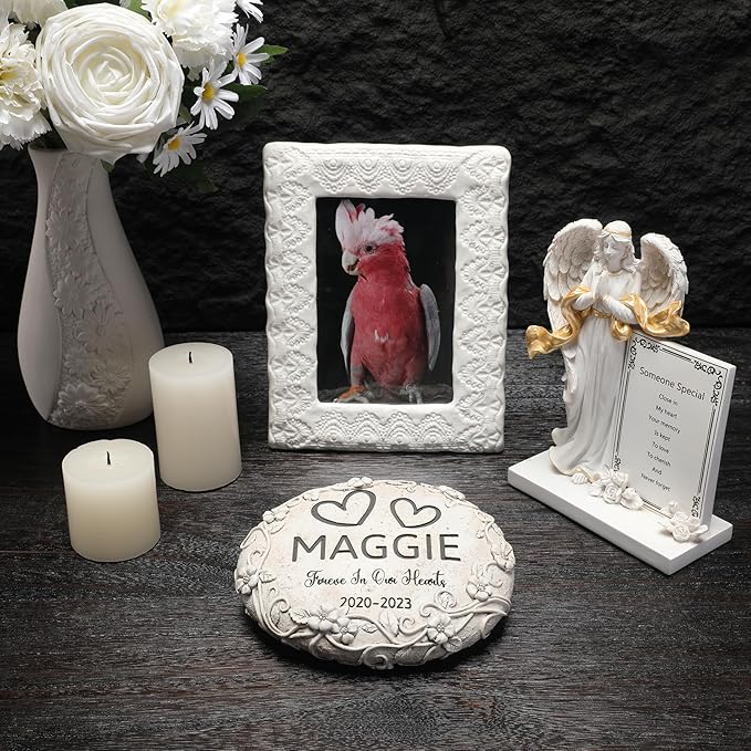 Personalized Cockatoo Memorial Stone, Pet Grave Marker Cockatoo, Cockatoo Headstone, Cockatoo Tombstone, Birds Gravestone, Cockatoo Memorial Gifts