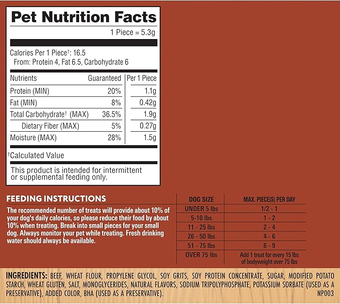 Milo's Kitchen Homestyle Dog Treats, Steak Grillers, 10 Ounce, High Protein, No Artificial Flavors