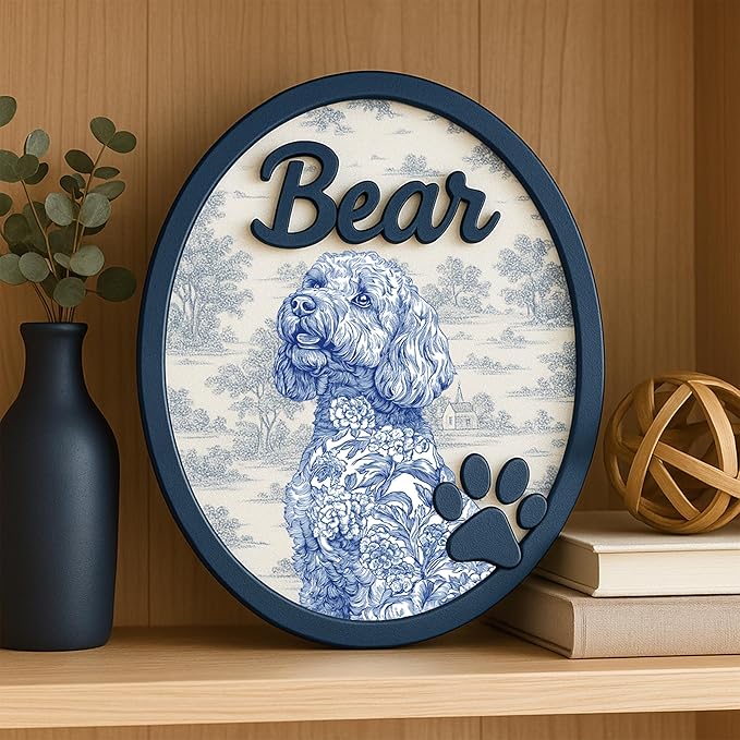 Nazenti Personalized Dog Picture Frame, Loss Of Dog Sympathy Gift, Pet Memorial Keepsake Frame, Custom Cat Loss Gift with Photo, Pet Sympathy Gift for Grieving Owners, Remembrance Picture for Pets