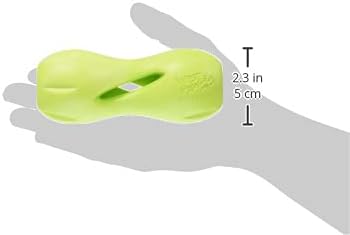 West Paw Zogoflex Qwizl Interactive Treat Dispensing Dog Puzzle Treat Toy for Dogs, Granny Smith, Small