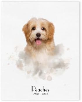 I See Me! Custom Pet Portrait, Personalized Pet Portrait Canvas, Pet Memorial (16x20)