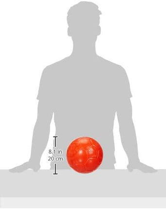 Jolly Pets Large Soccer Ball Floating-Bouncing Dog Toy, 8 inch Diameter, Orange