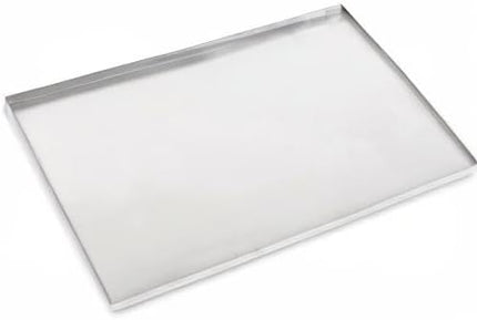 52.38" x 34.25" Metal Replacement Dog Crate Pan Chew Proof Crack Proof Pet Kennel Tray Central Dog Training Crate Pan Pet Supplies, Galvanized, 1" H